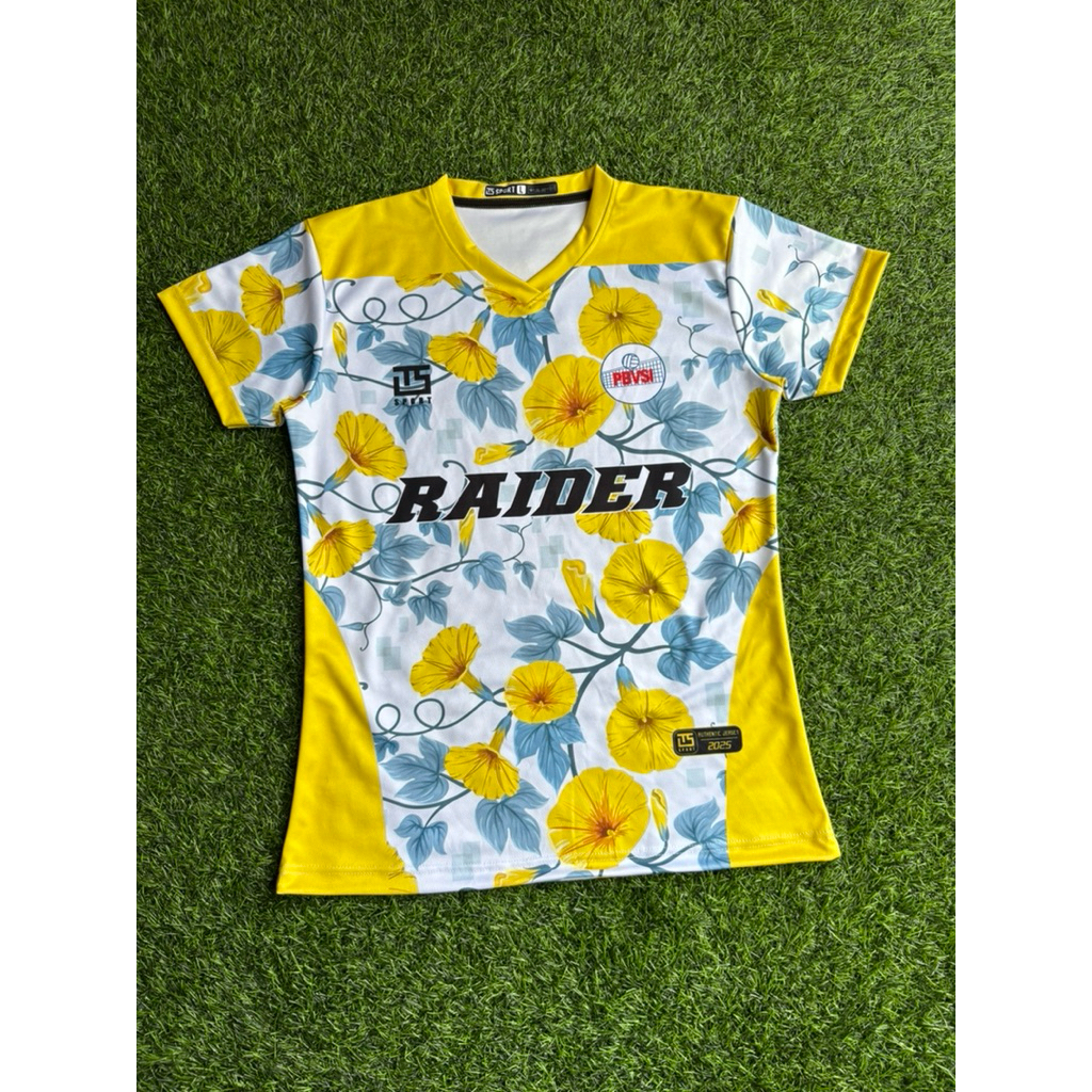 Kaos Jersey Voli Full Printing Gratis Tambah Nama Nomor Logo Sponsor