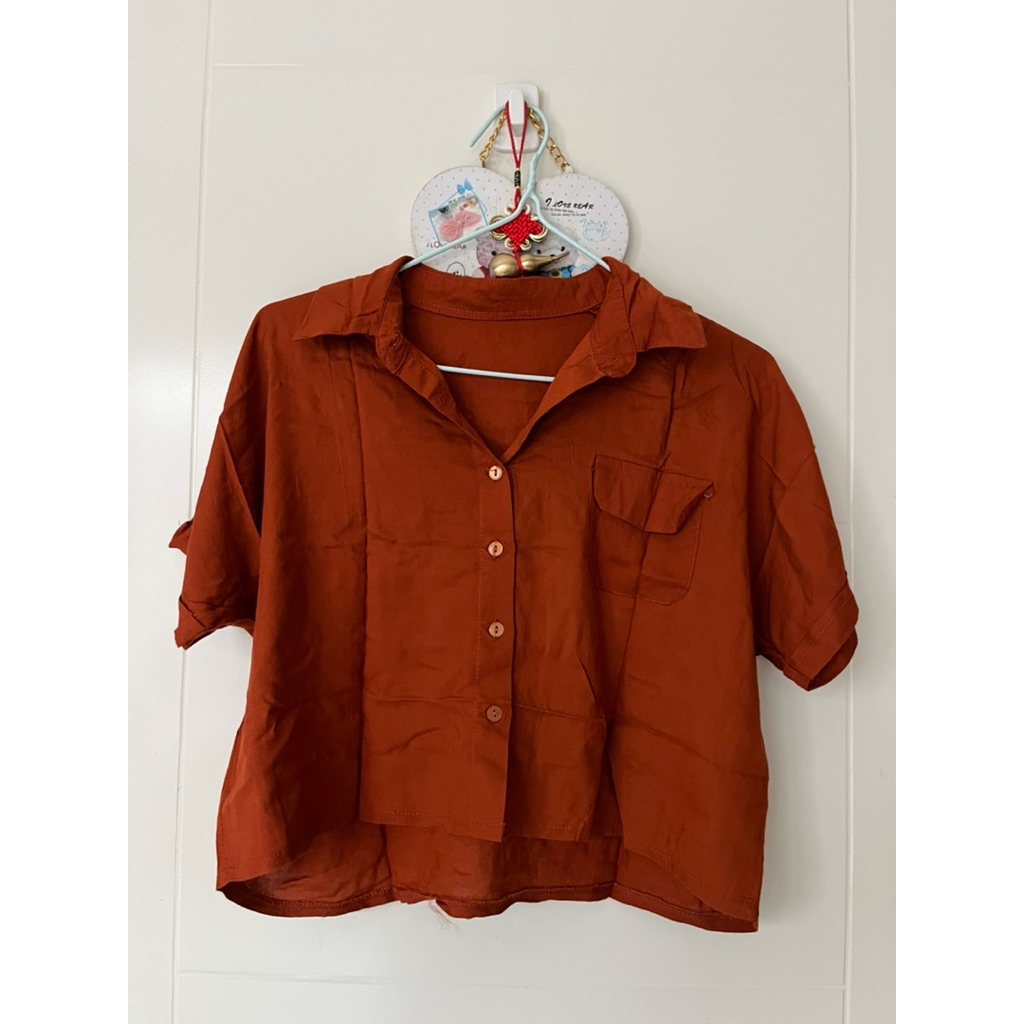 Rayon Shirt | Kemeja Rayon Lengan Pendek Wanita