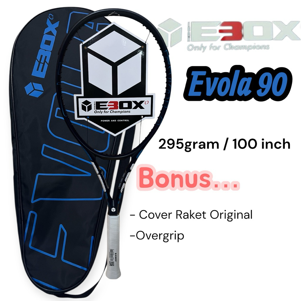 Raket Tenis Ebox Evola 90 Navy / Racket Tennis / Raket Tenis Ebox