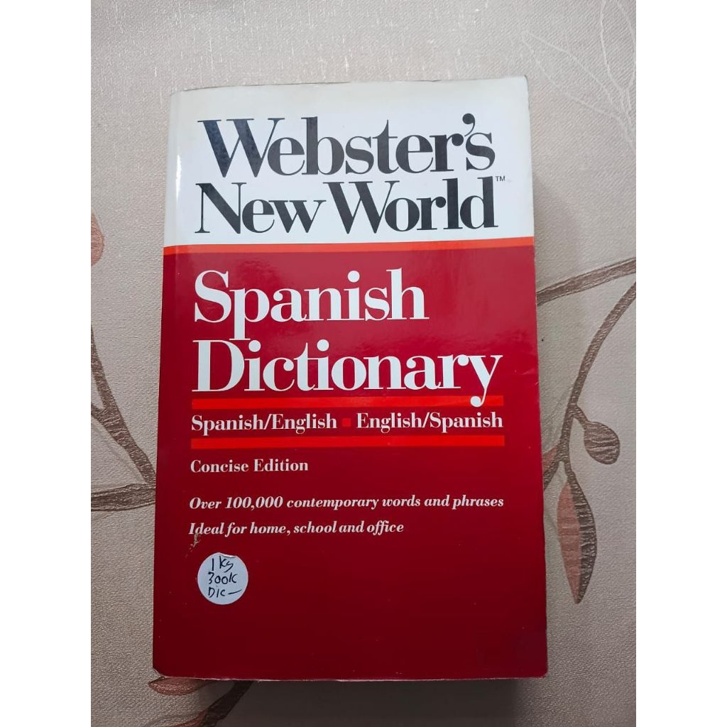 Webster's New World - Spanish Dictionary, Spanish/English - English/Spanish