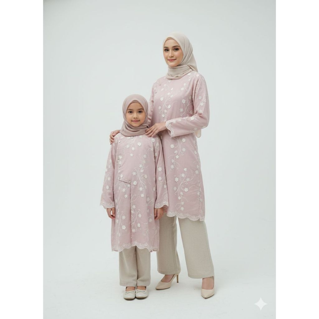 Almira set tunik couple ibu dan anak