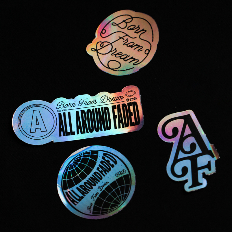 Bundling Hologram Sticker All Around Faded