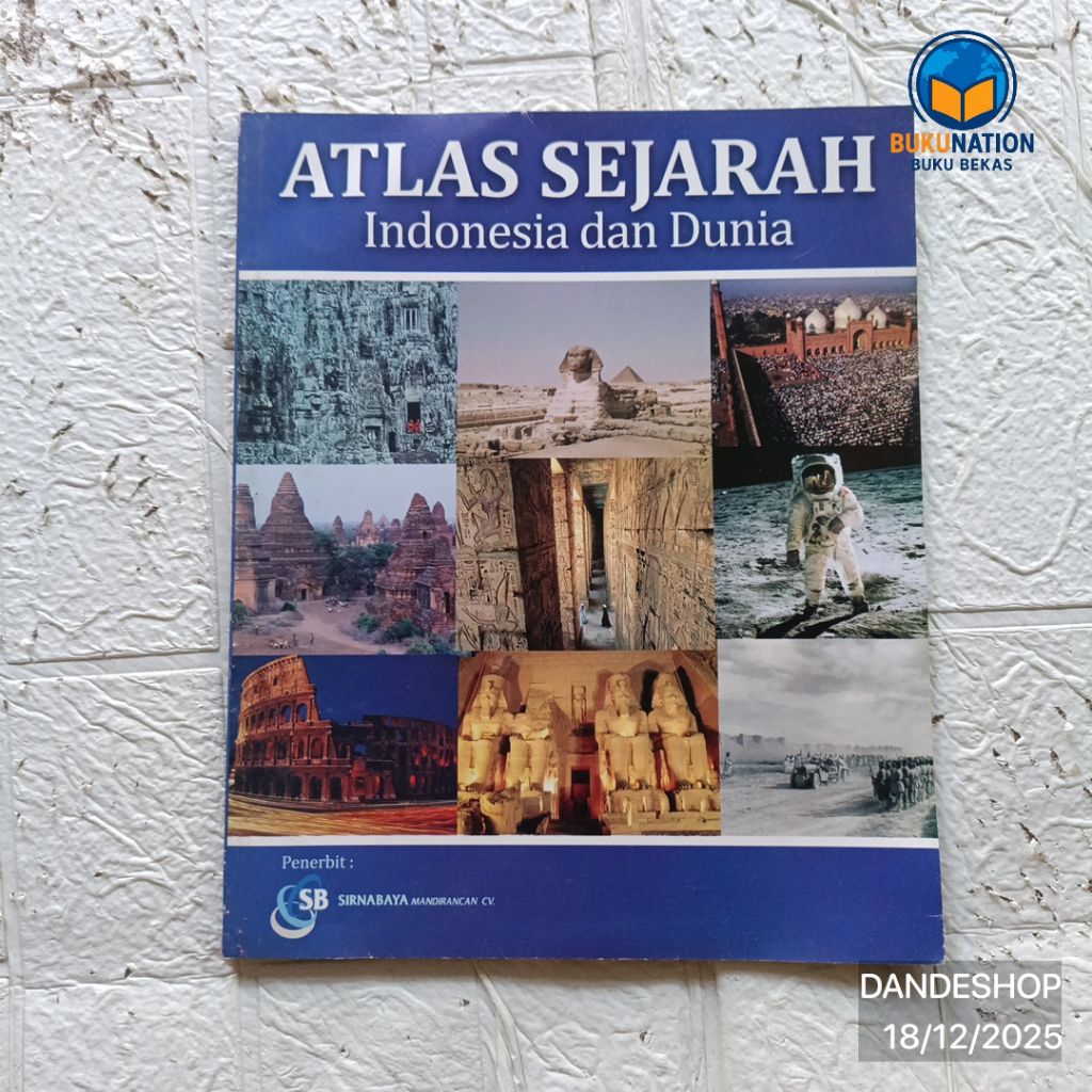 (bekas) Atlas Sejarah Indonesia dan Dunia - Buku Original