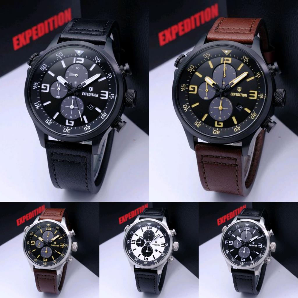 ORIGINAL Jam Tangan Pria Expedition EXP 6318 / EXP6318 / E 6318 / E6318 / 6318 Garansi Resmi 1 Tahun