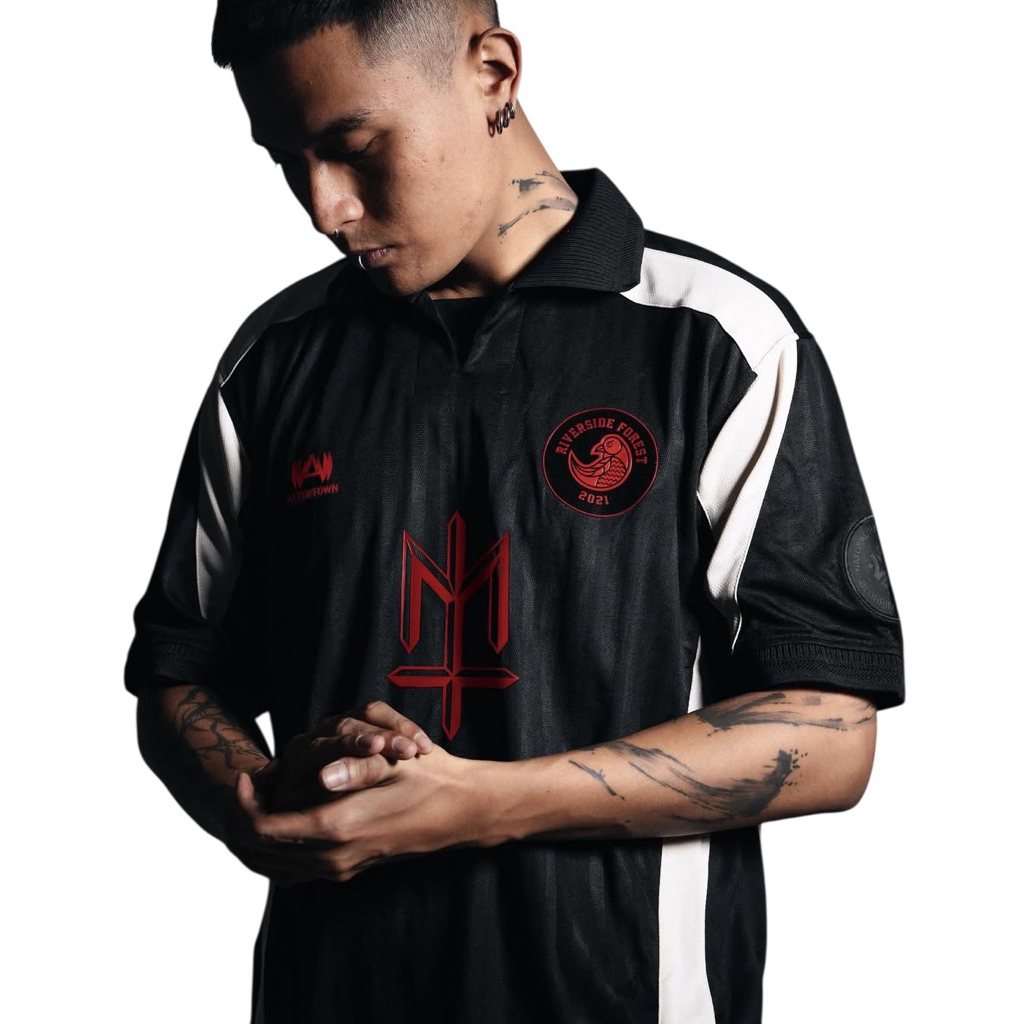 jersey away RIVERSIDE FOREST x MATERNAL black