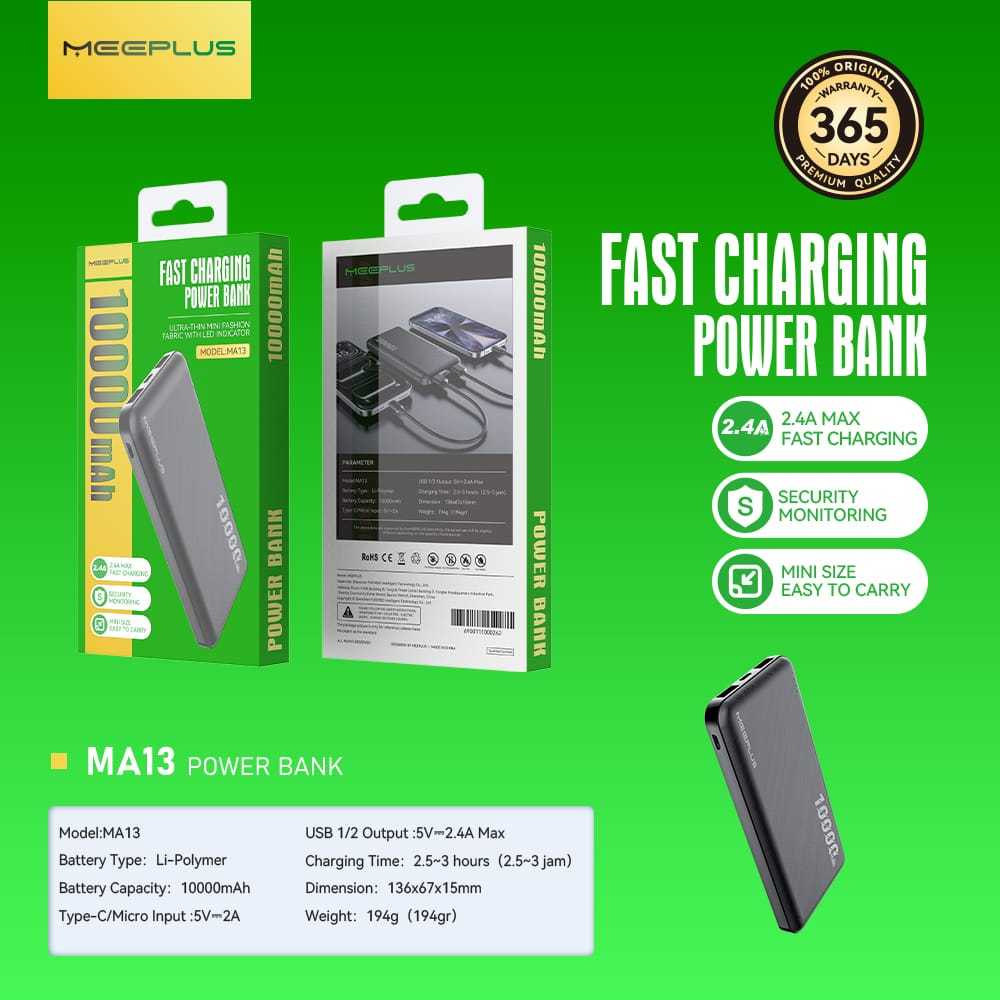 Powerbank Foomee NEW Produk AA11/AB11/AB15/AB21/MA13 10000-20000mAh  MICRO/TYPE-C/LIGHTNING
