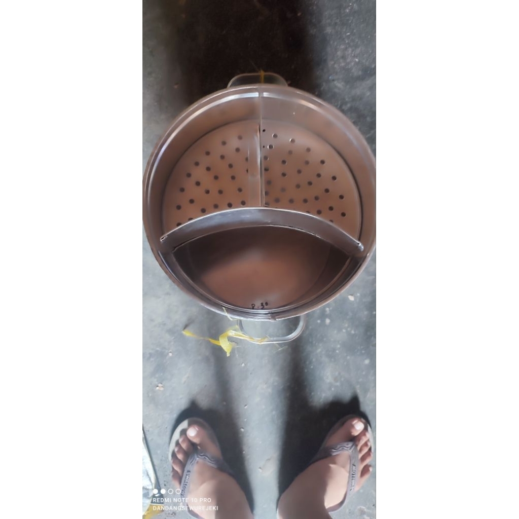 dandang bakso sekat 2 ukurn 30 cm tinggi 40 kerbln 1 mili