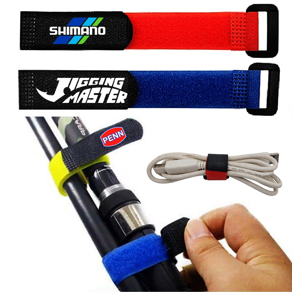 Tali Pengikat Joran Pancing Kabel Organizer dengan Strap Velcro Perekat Joran