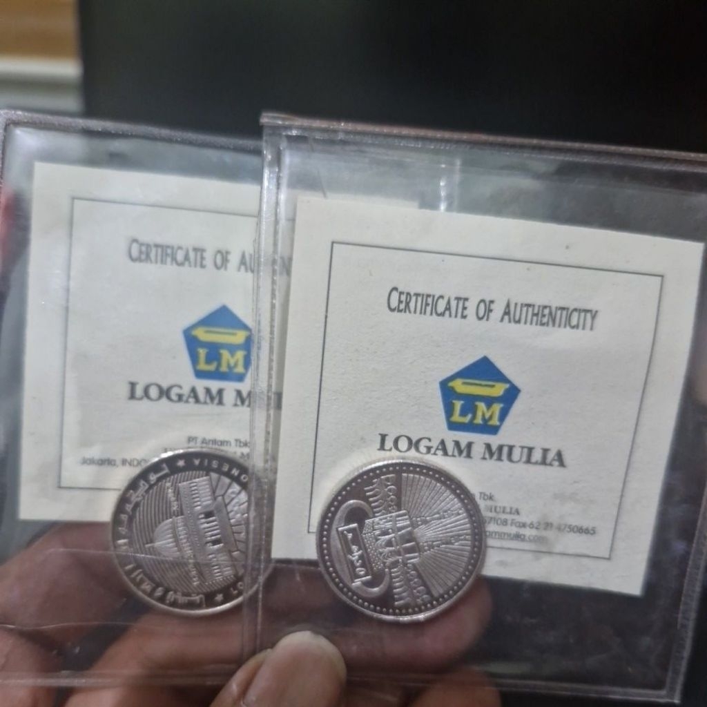 Perak ANTAM Termurah: 5 Dirham Antam, 1 D Antam, 5D Khamsa Antam, Dirham Peruri, Koin Dirham ABA