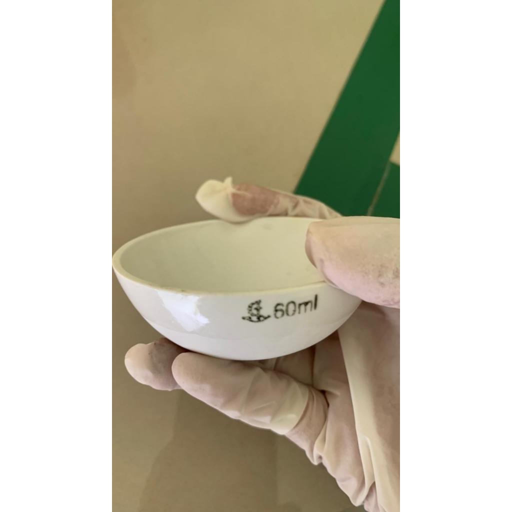 Mangkok Kowi Lebur/ Mangkok Keramik Laboratorium 60ml 75ml