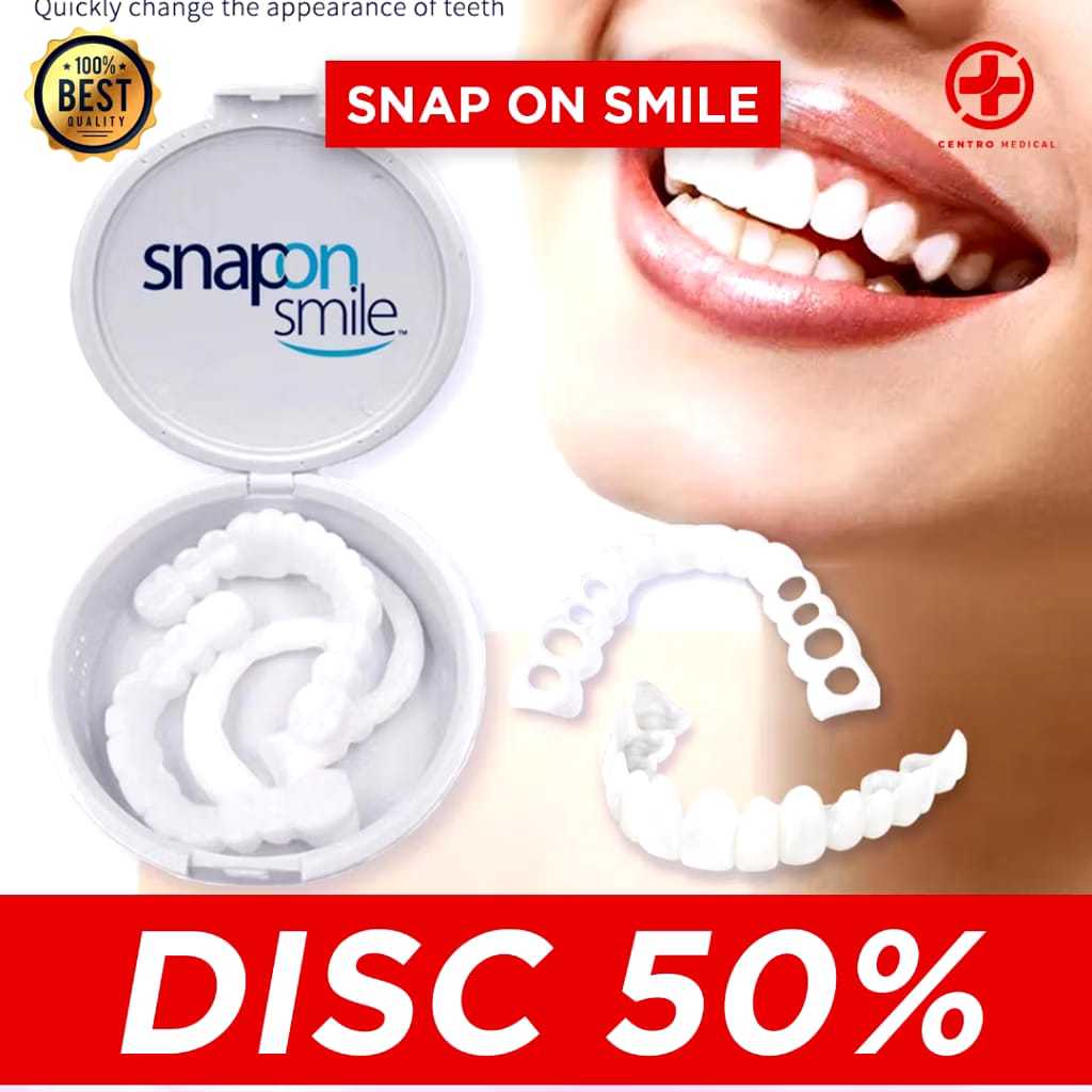 Gigi Palsu Venner 1 Set Gigi Palsu Silikon Atas Bawah Lepas Pasang