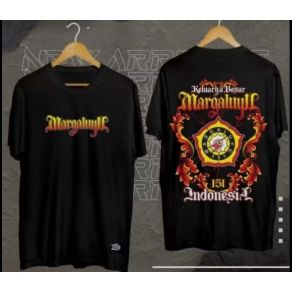 Kaos Keluarga Besar Margaluyu Motif Bunga Kaos Distro Unisex Pria Wanita