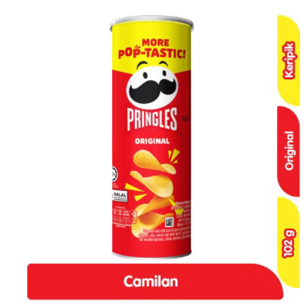 Pringles Original/ Snack Kentang 102 gr 30% +