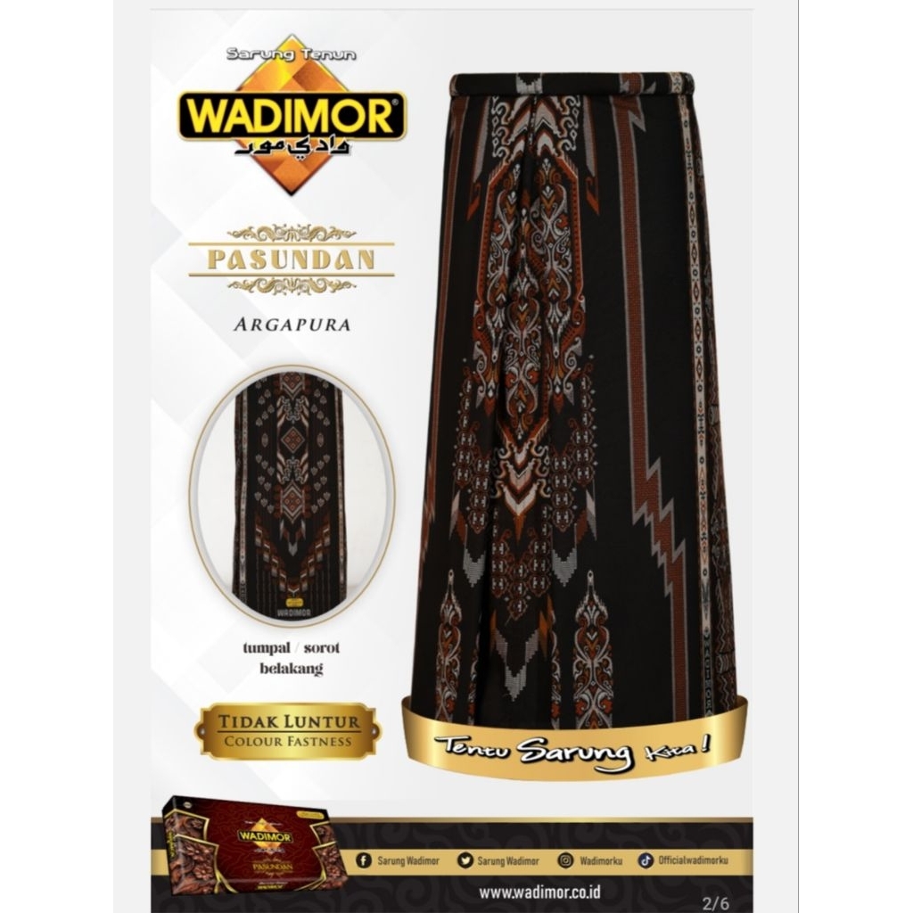 Sarung ARDAN FAMILY Black Series | Sarung Wadimor Pasundan| Sarung ARDAN Family By Ketjubung
