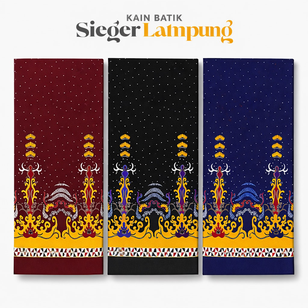 Batik Cotton Sieger Lampung - Bahan Katun Premium Halus Untuk Seragam Kantor Sekolah Dinas
