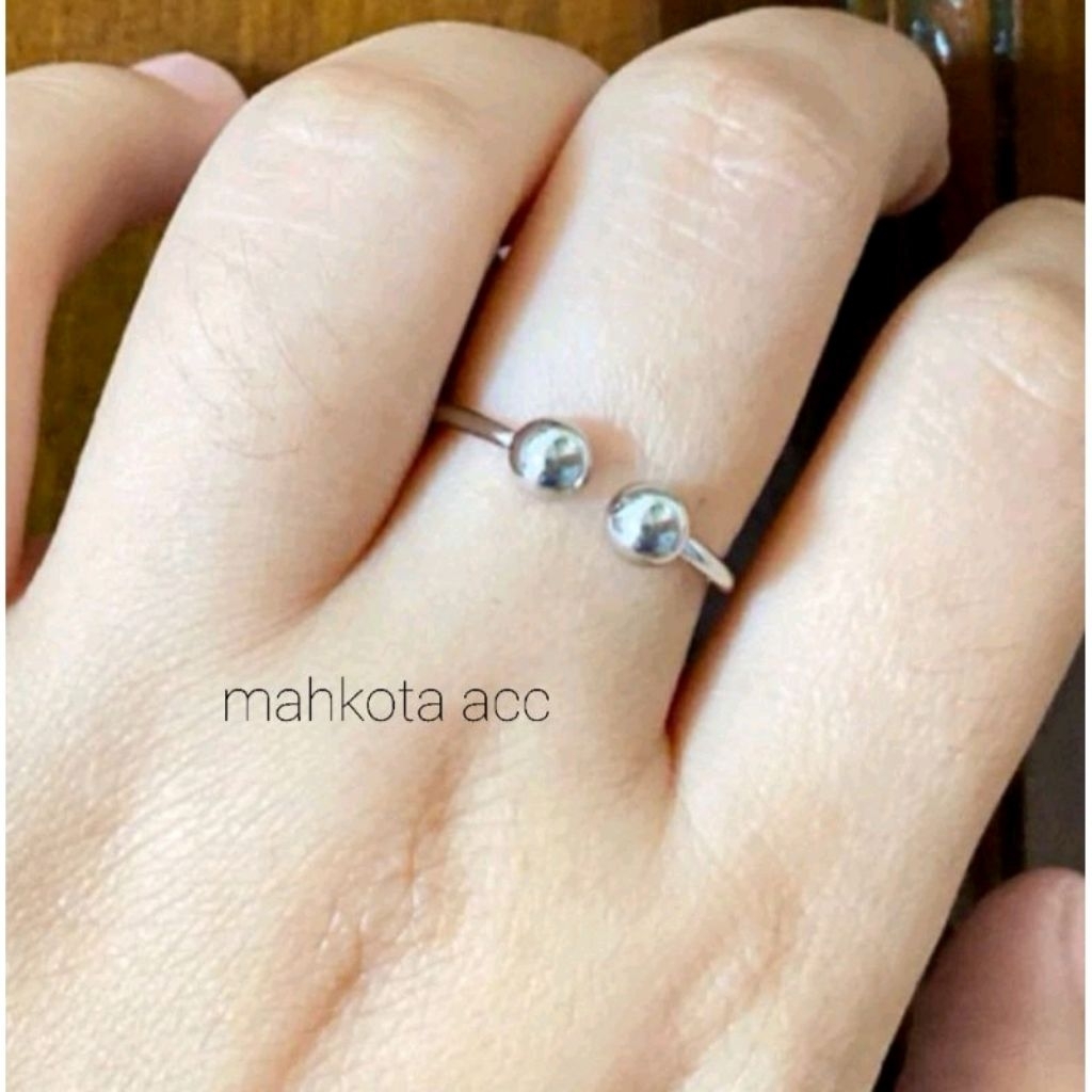 Cincin Titanium Viral / Cincin Boba / Cincin Wanita Terbaru