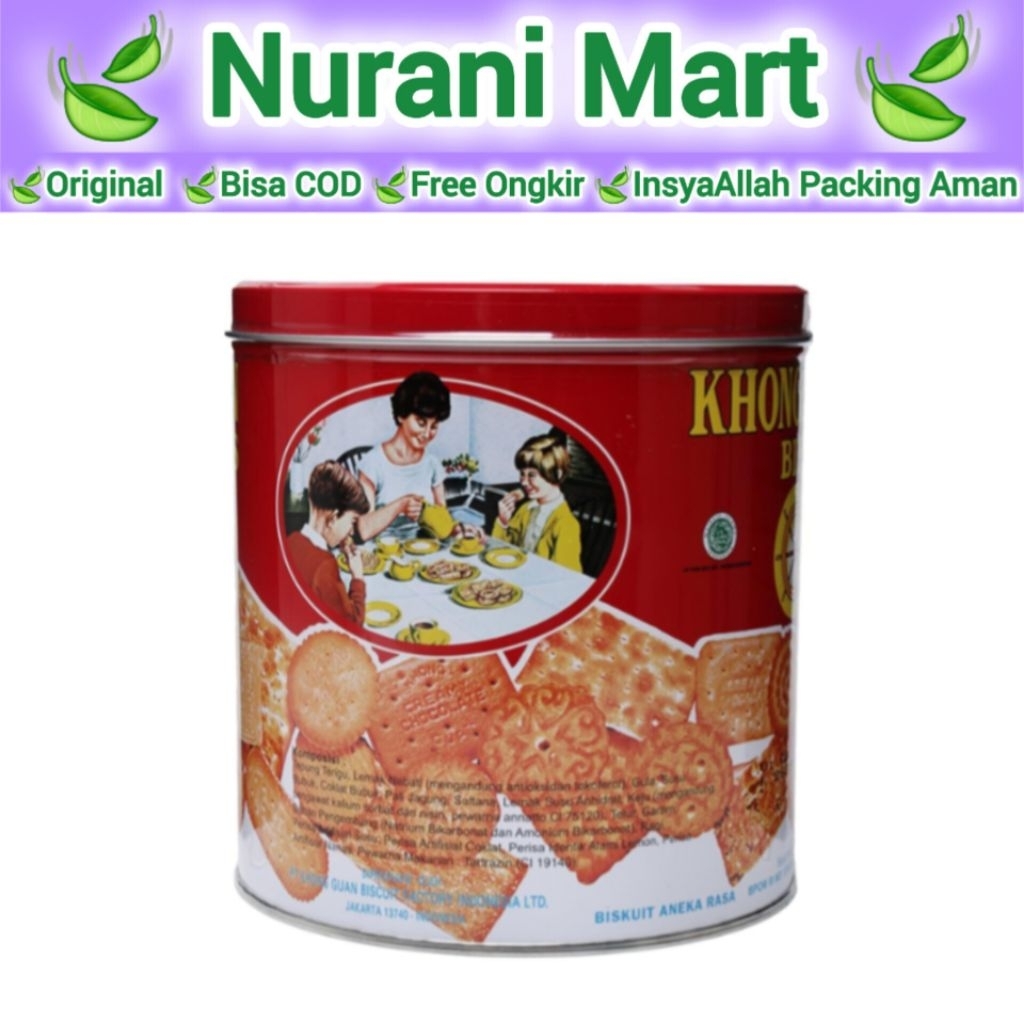 Khong Guan Red Biskuit Kaleng Kecil 650 Gram