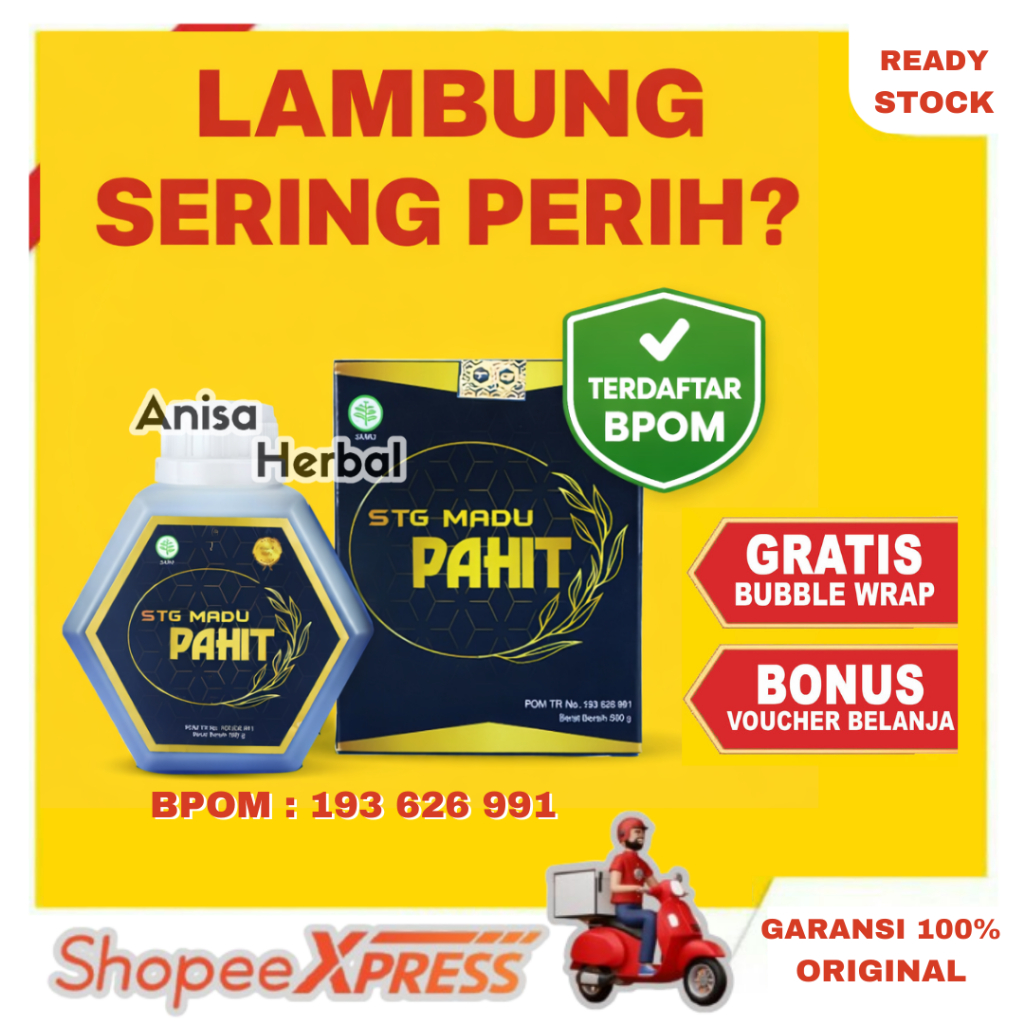 Madu Hitam STG Madu Pahit Herbal Propolis Asam Lambung BPOM