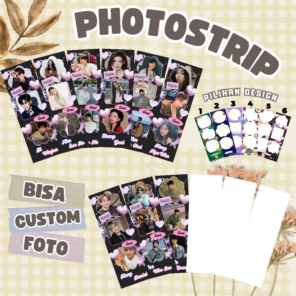 (BISA CUSTOM) PHOTOSTRIP KPOP | JO JOON YOUNG I JOO WOO JAE I KANG DANIEL I KANG HYE WON I KIM MIN C