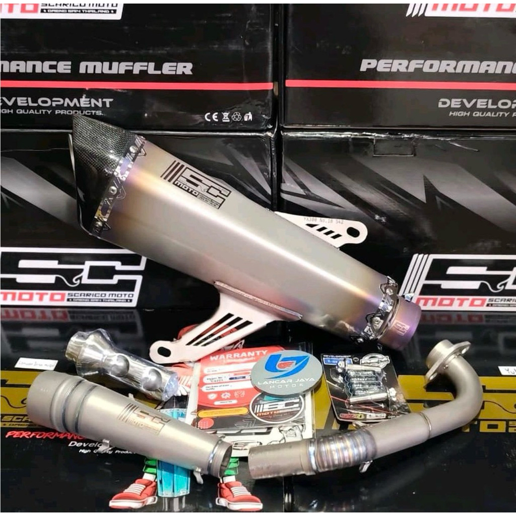 Knalpot SC Moto Thailand Xmax Old dan Xmax New Connected