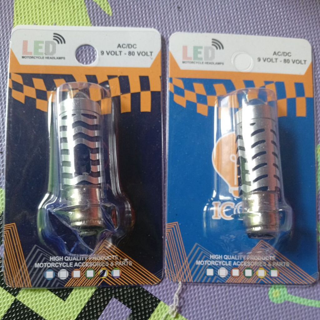 Lampu LED Motor H6 Laser Dual Warna dengan Sorot Dua Warna