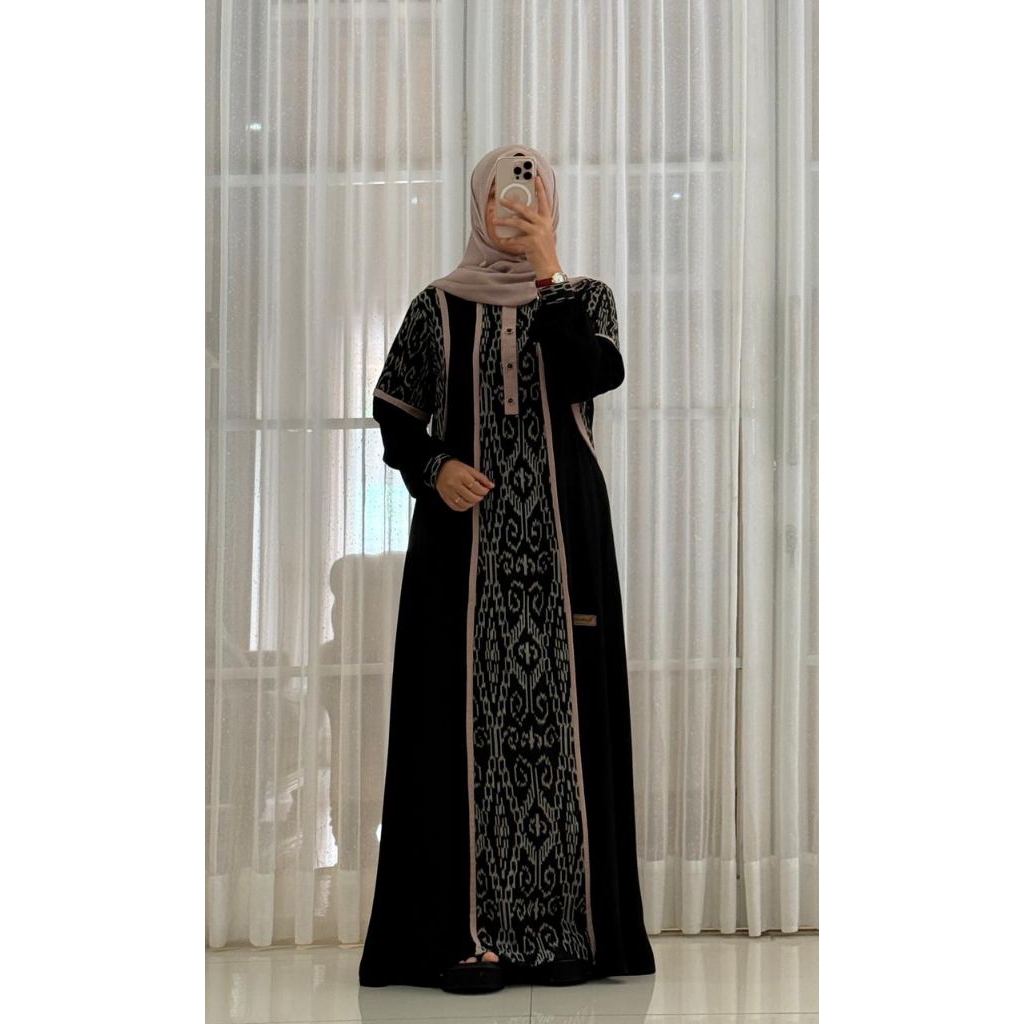 DRESS ETNIK TROSO HITAM NADHEEFA