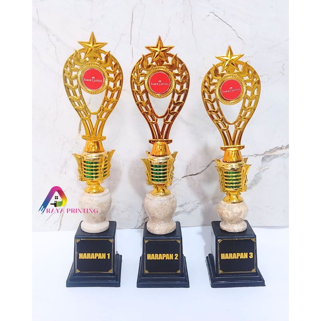PIALA SATUAN MARMER PAGODA | SATUAN PIALA MURAH | PIALA CANTIK