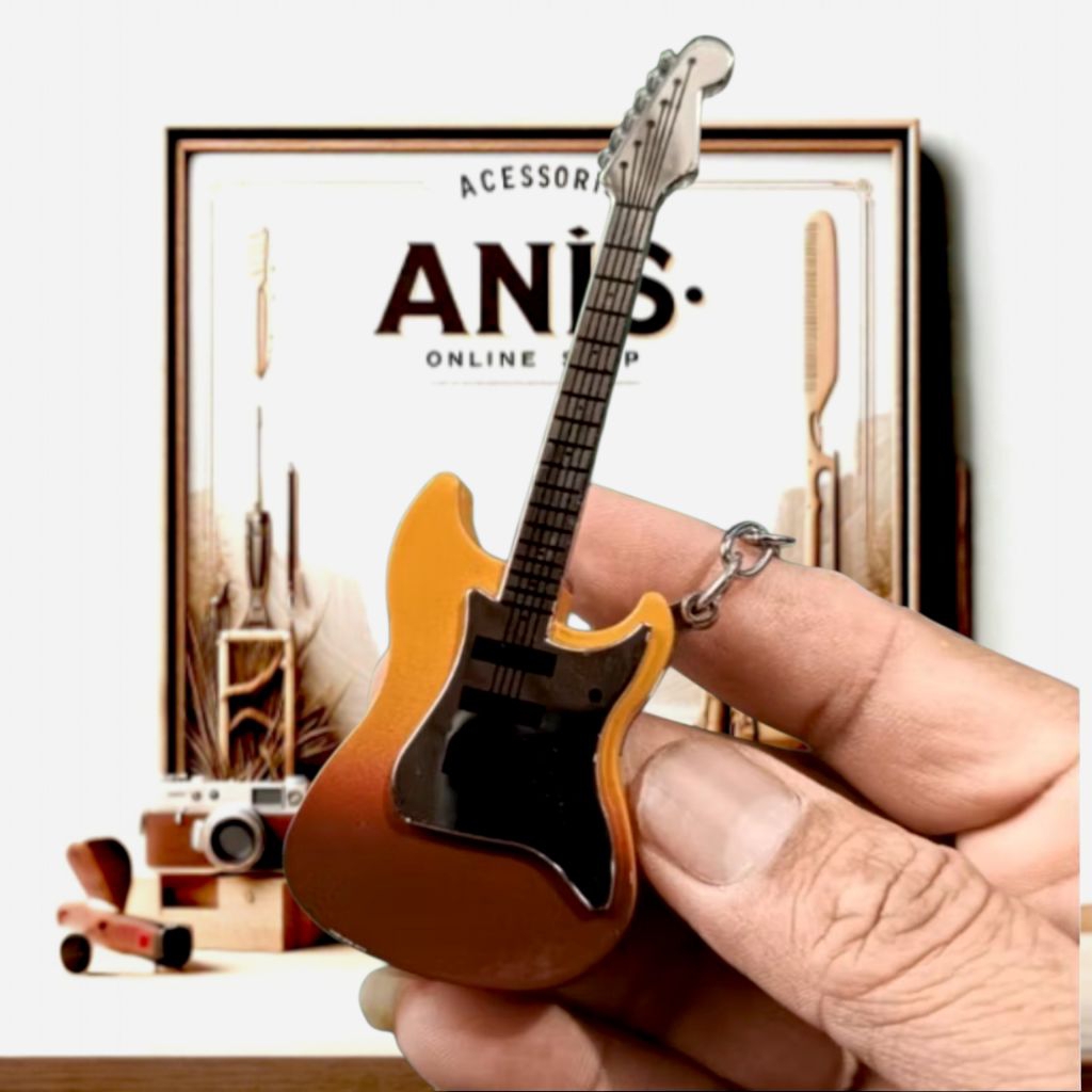 Korek Api Gantungan Kunci / Korek Api Bara Miniatur Gitar