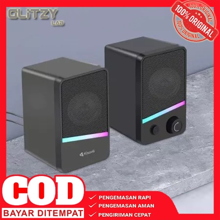 Speaker Gaming USB 2.0 X32 Dual Speaker Stereo RGB Light Plug & Play untuk PC/Laptop