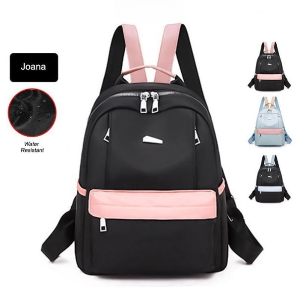 Oneda Bag - Pna Joana Water Resistant Ransel Korea Tas Wanita Punggung Kantor Kerja Sekolah Kuliah