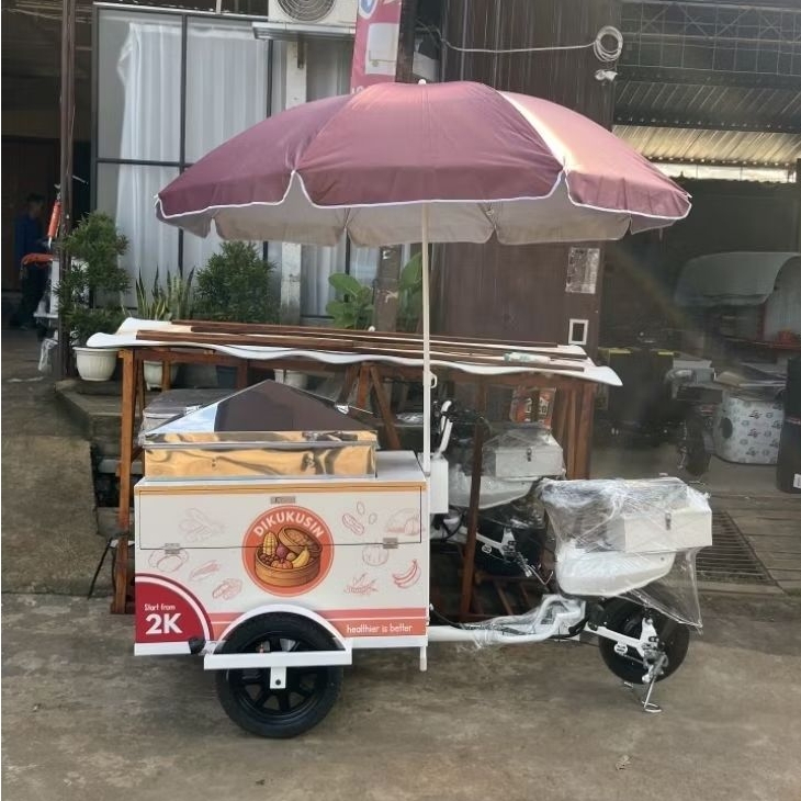 gerobak kukusan | gerobak listrik | gerobak jualan kukusan keliling | gerobak listrik kukusan bolu |