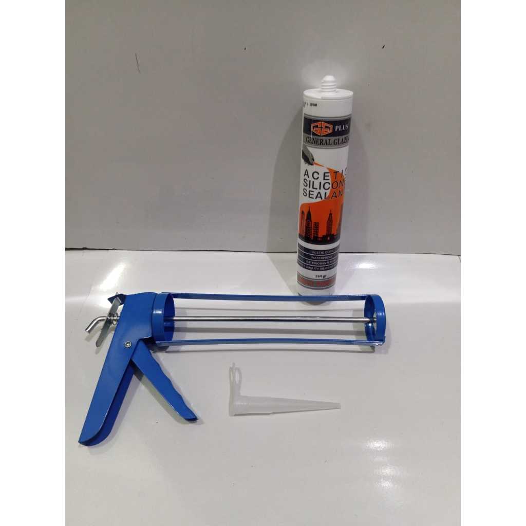 Silicone Sealent Acetic/Asam + Gun Sealent