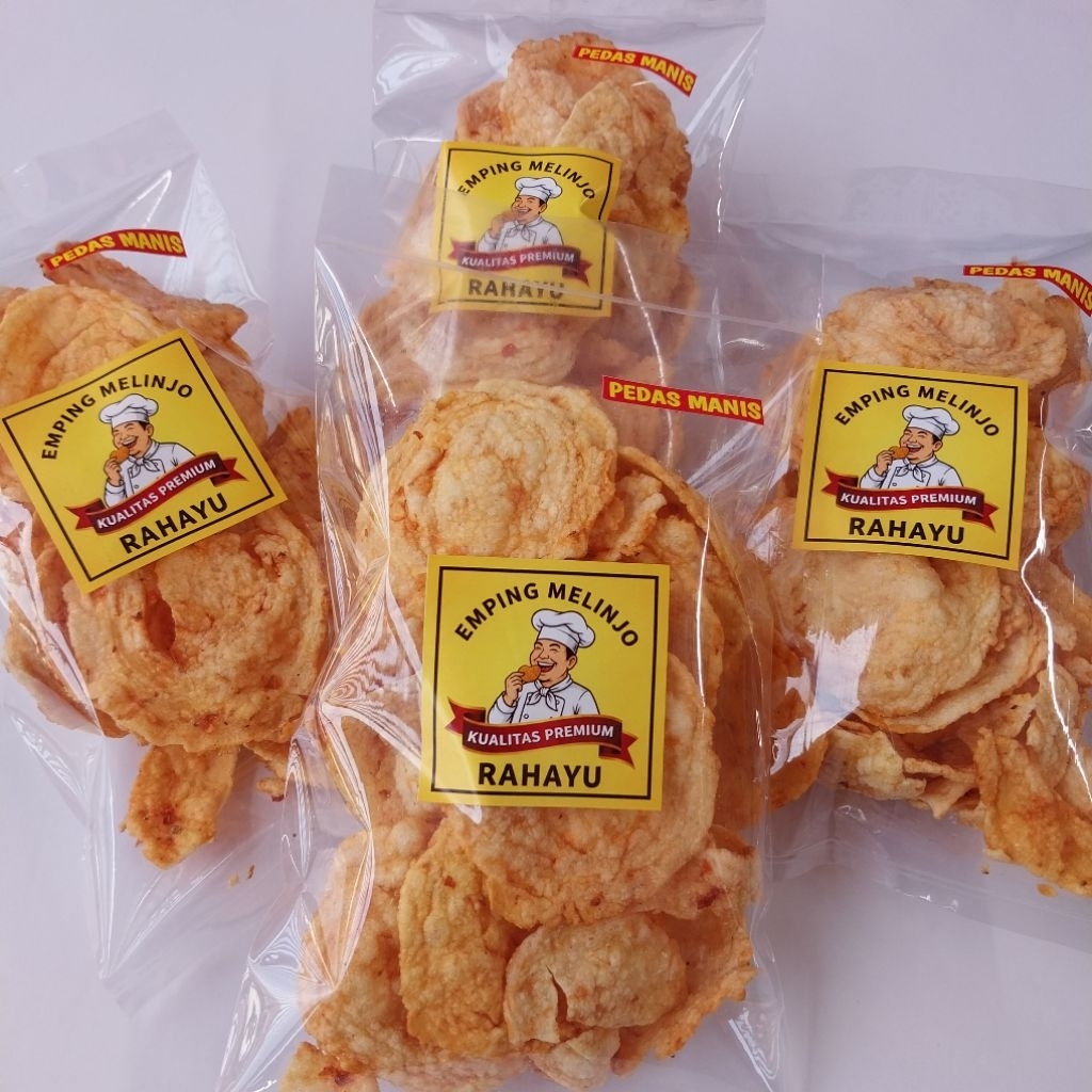 EMPING MELINJO / BELINJO RASA PEDAS MANIS CAP " RAHAYU " KUALITAS PREMIUM RENYAH TIDAK KERAS