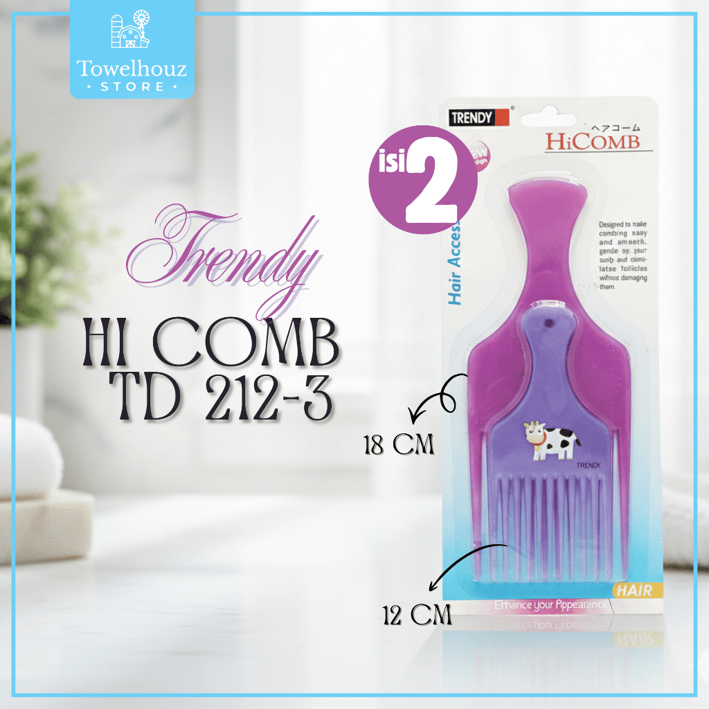 Trendy Sisir Rambut Hi Comb TD 212-3