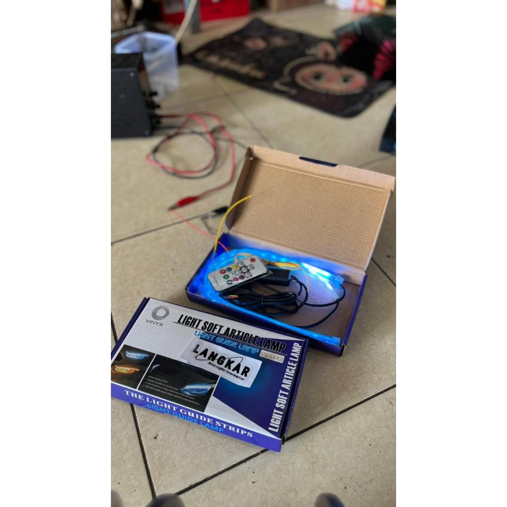 SEPASANG (2PCS) LED ALIS RGB REMOTE 12V TEMPEL VINYX