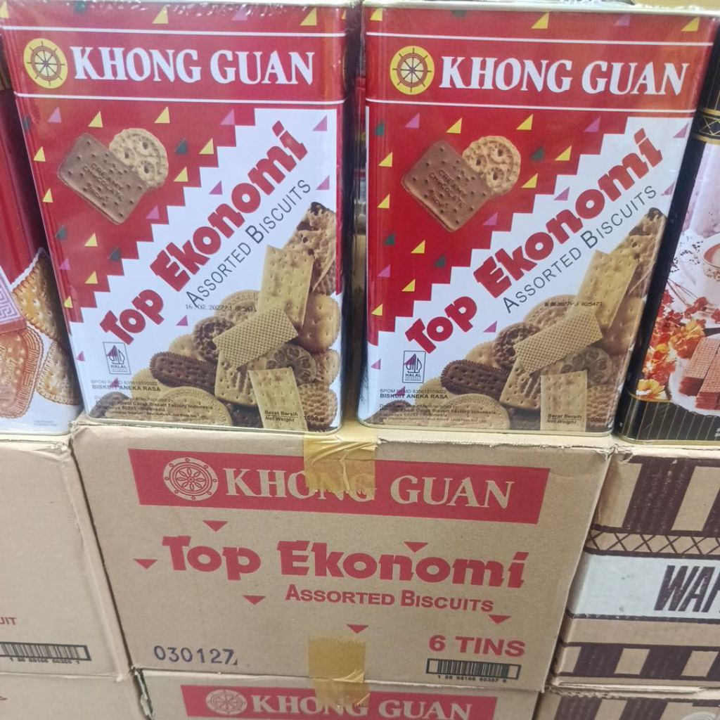 khong guan top ekonomi kaleng besar 1000gr