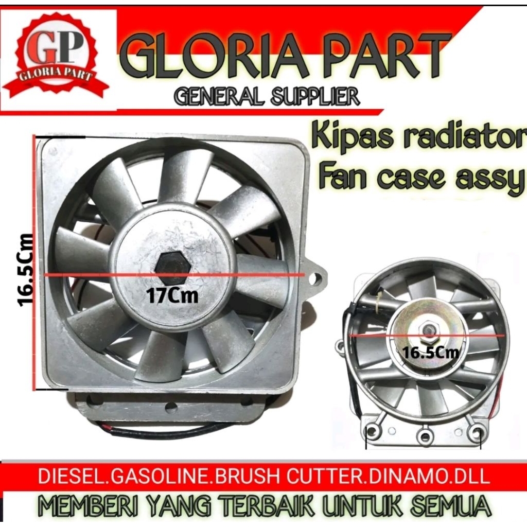 KIPAS RADIATOR / FAN CASE ASSY ( MESIN DIESEL DONGFENG/RATNA)