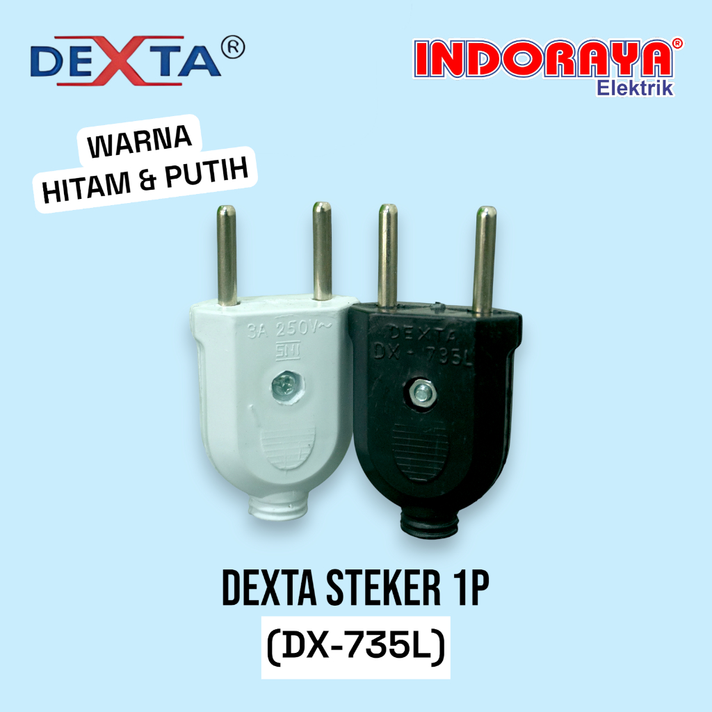 DEXTA STEKER ARDE 1 PHASE KUNINGAN - TIPE DX-735L STEKER LISTRIK SAMBUNGAN LISTRIK COLOKAN LISTRIK S