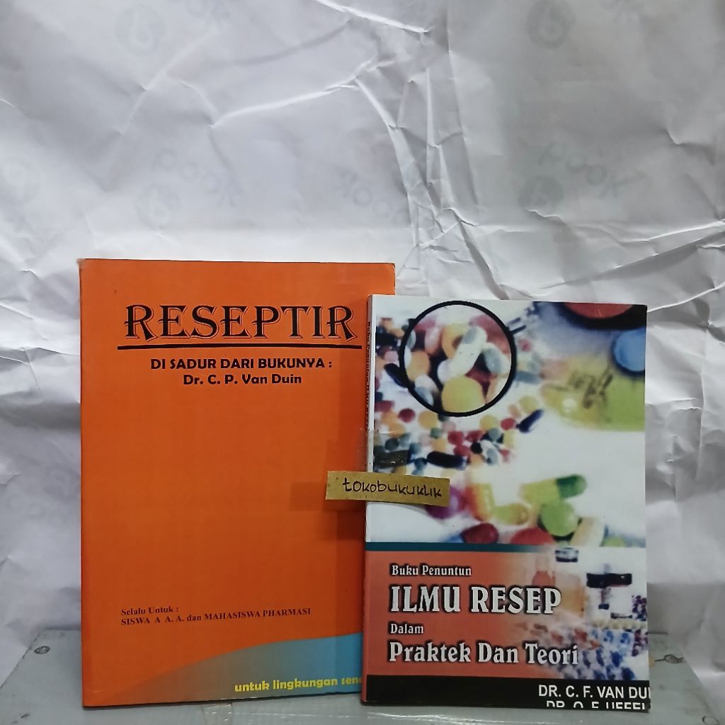 Paket 2 Buku Farmasi Ilmu Resep Van Duin dan Reseptir