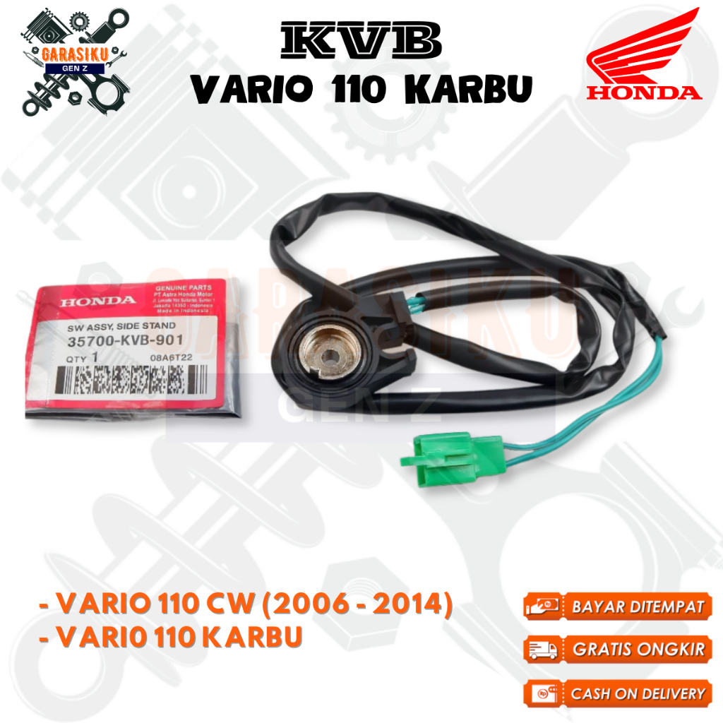 Swicth Standar Samping Honda Vario 110 KVB original motor sparepart