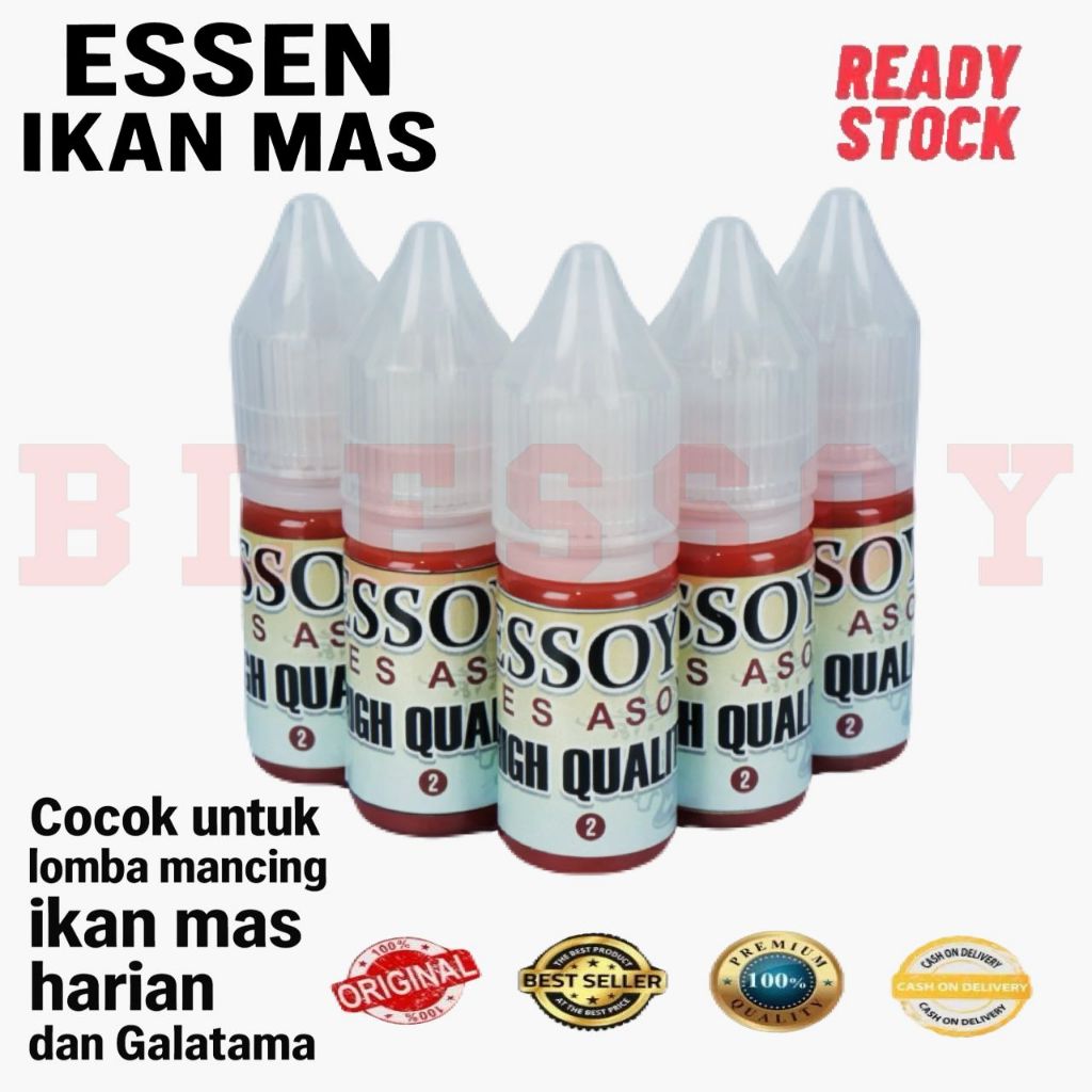 Essen ikan Mas Blessoy 10Ml Untuk Lomba Mancing Ikanas Harian Dan Galatama Pisang Ambon Sereh
