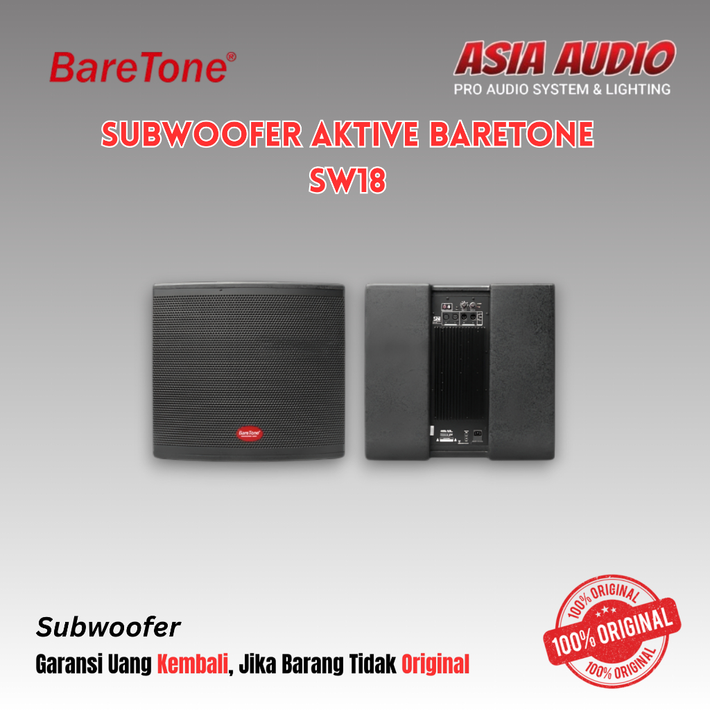SUBWOOFER AKTIVE BARETONE SW18