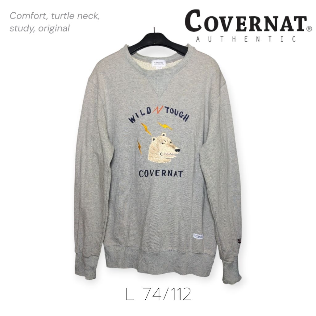 Covernat Sweater Sweatshirt Crewneck Hangat tebal Original Size L