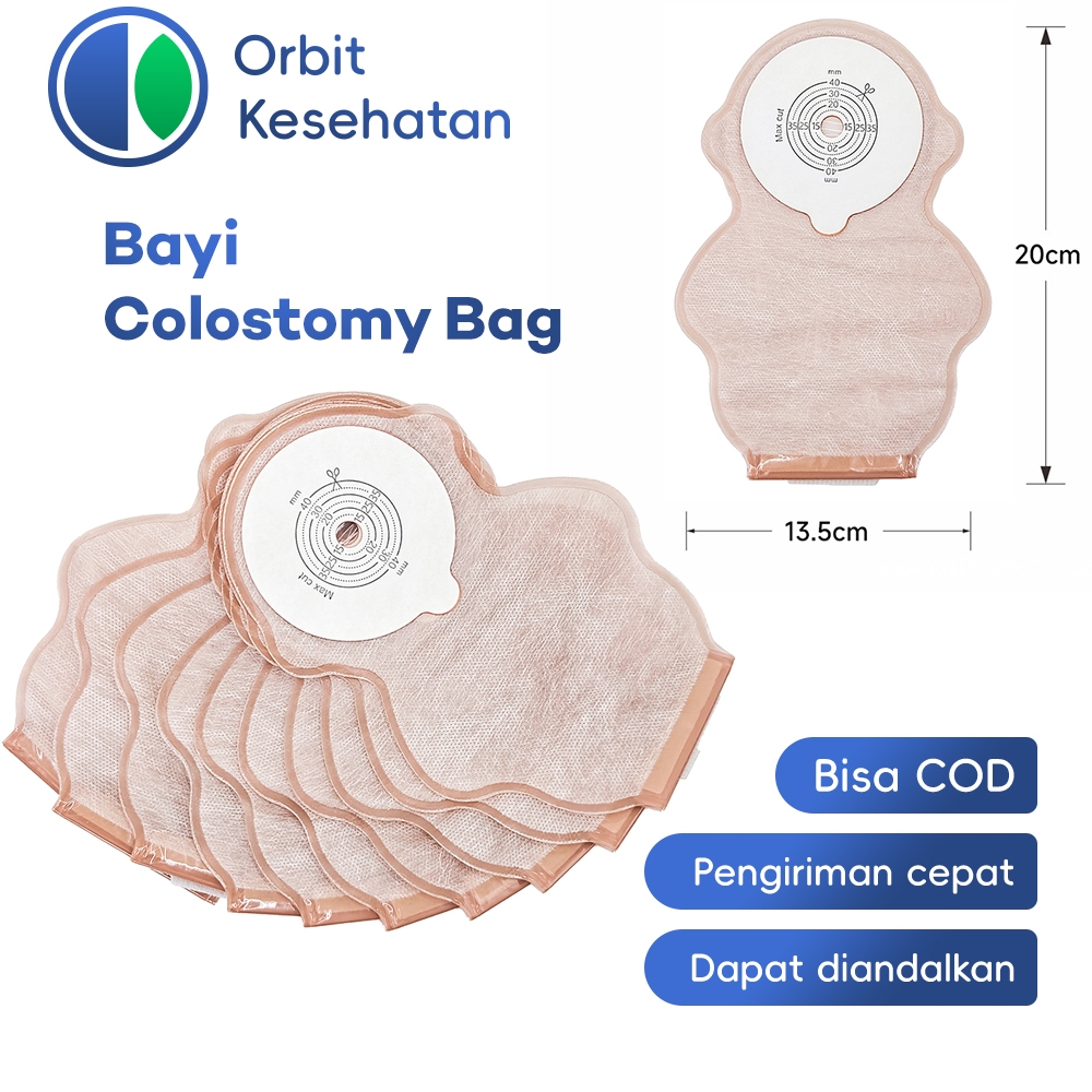 10Pcs Colostomy Bag Infant Bayi / Kantong Kolostomi Bayi / Dansac Bayi Nova - Lembut di Kulit