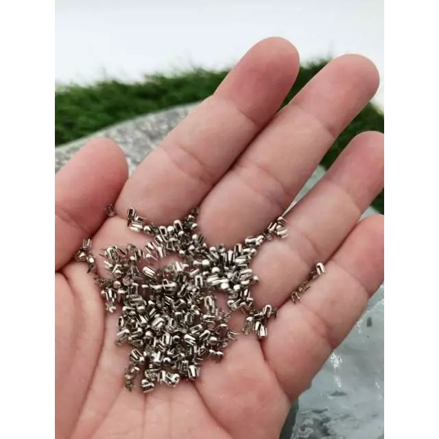 (1 BUNGKUS ) Paku Mutiara Tembak Bulat | Aksesoris Tas Sepatu Kerajinan / Mutiara Tindik Berkualitas