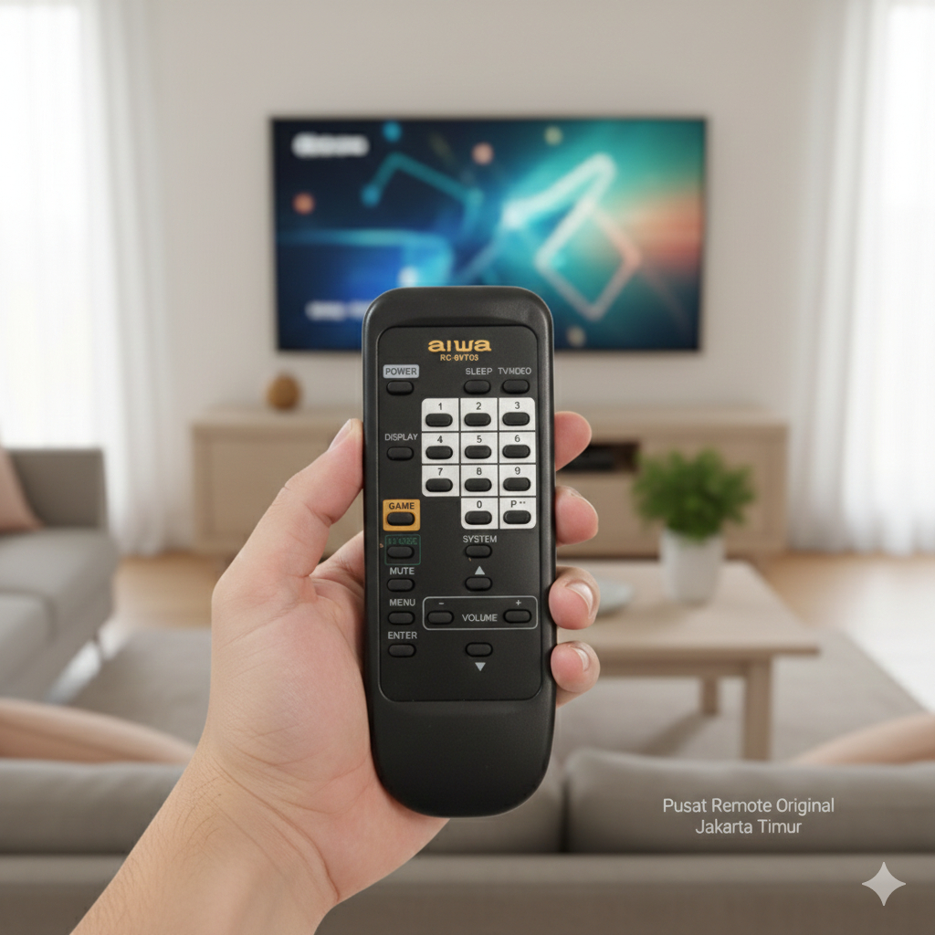 REMOTE REMOT TV AIWA TABUNG RC-6VT05 ORIGINAL ASLI