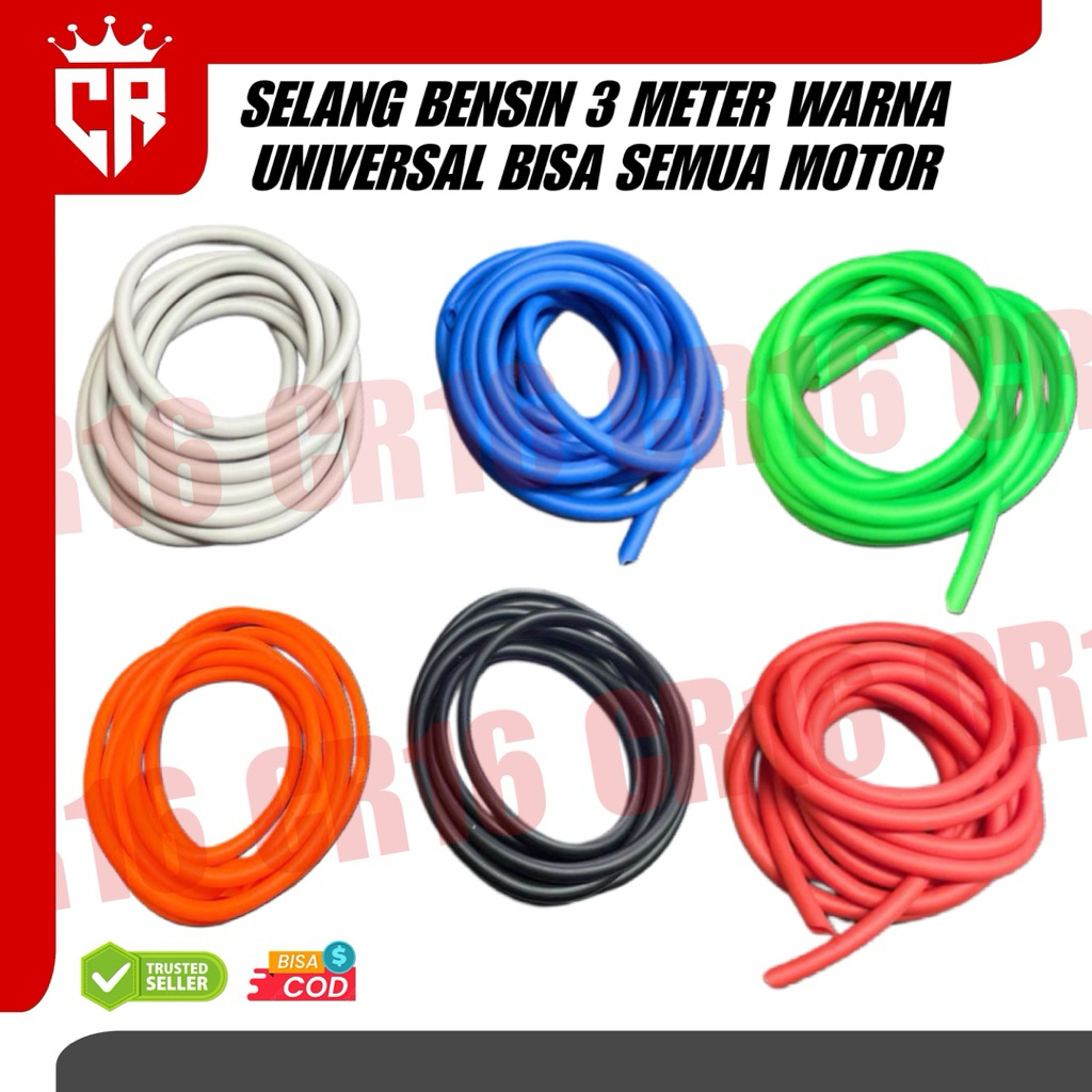 SELANG BENSIN MOTOR BEAT VARIO MIO SCOOPY HONDA YMH SZK Bisa Semua Motor Selang Bensin Warna 3m Sela