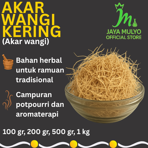 Akar Wangi Kering 1 kg / Vetiver