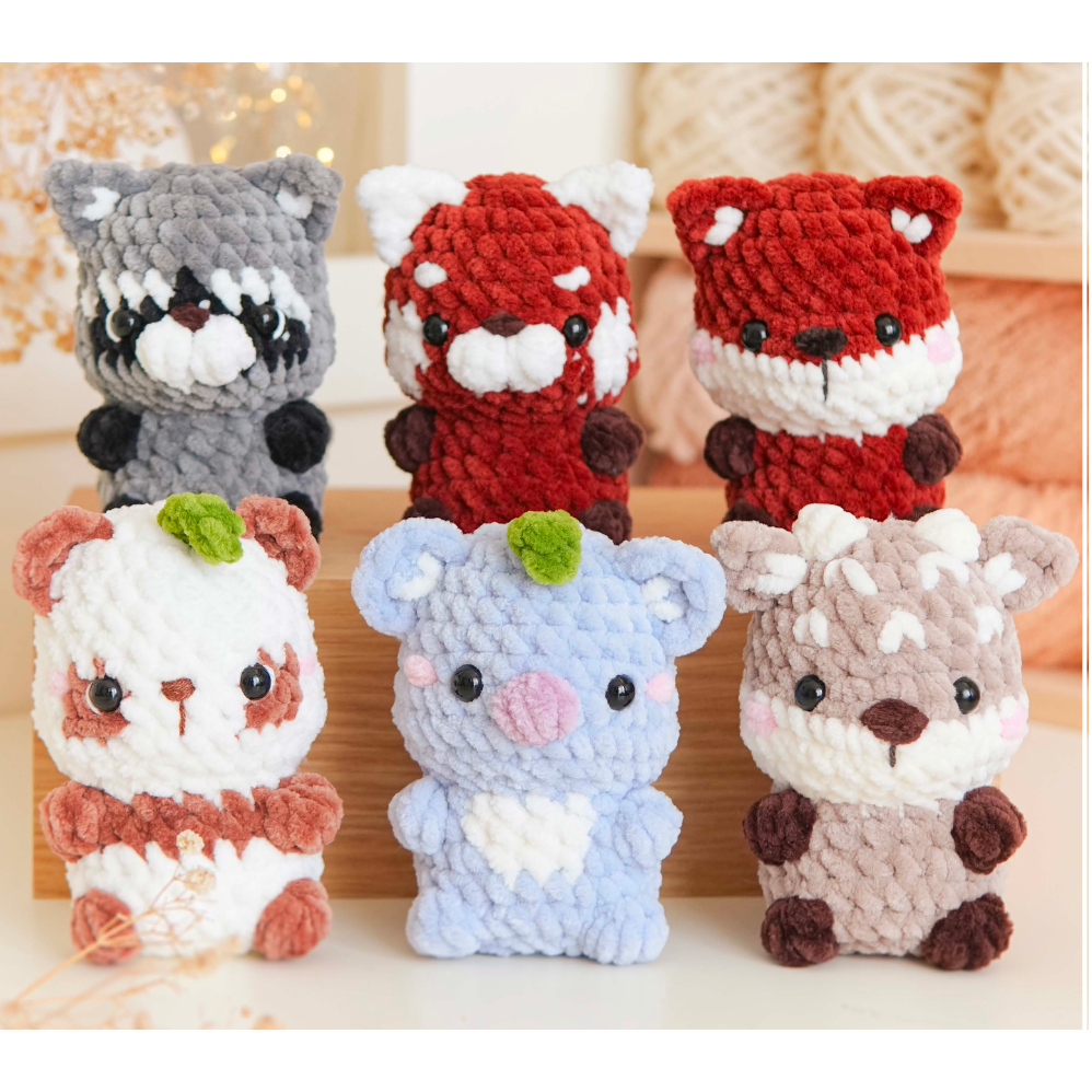 forest animals 1 {Amigurumi/Crochet Pattern}
