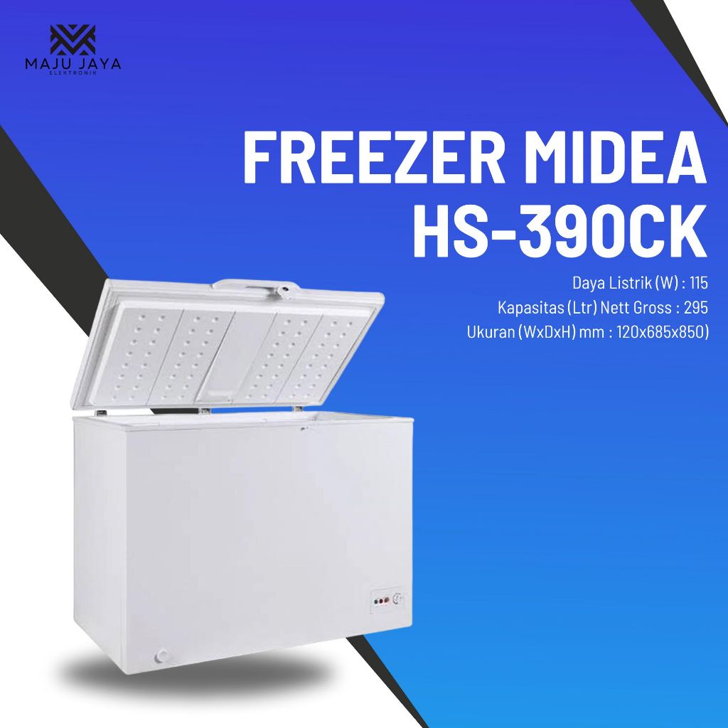 BOX FREEZER MIDEA 300LITER - HS390CK CHEST FREEZER MIDEA 300L BOX FREEZER MIDEA 300 LITER BOX FREEZE
